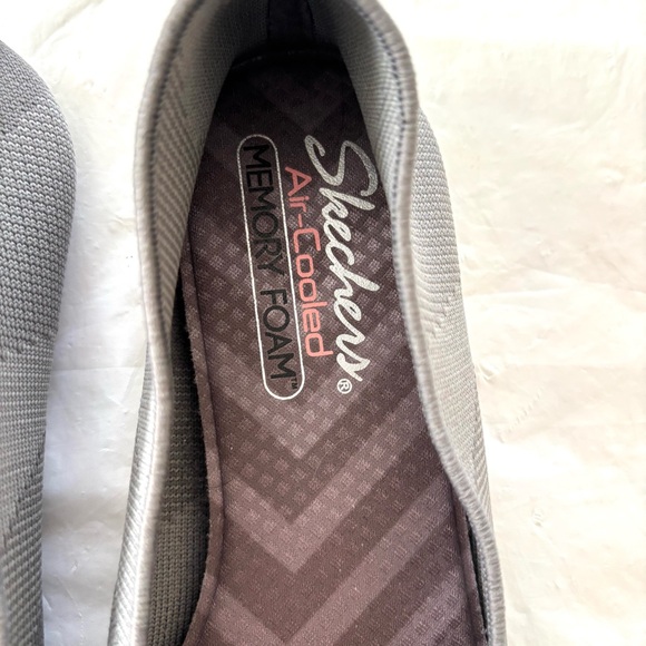 Skechers Cleo- Sherlock Knit Gray Ballet Flats Loafers SZ 8.5 NWOT - Picture 9 of 13